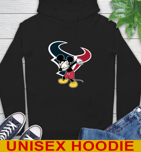 Houston Texans NFL Football Dabbing Mickey Disney Sports Hoodie 2