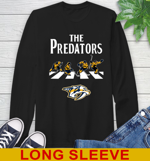 NHL Hockey Nashville Predators The Beatles Rock Band Shirt Long Sleeve T-Shirt