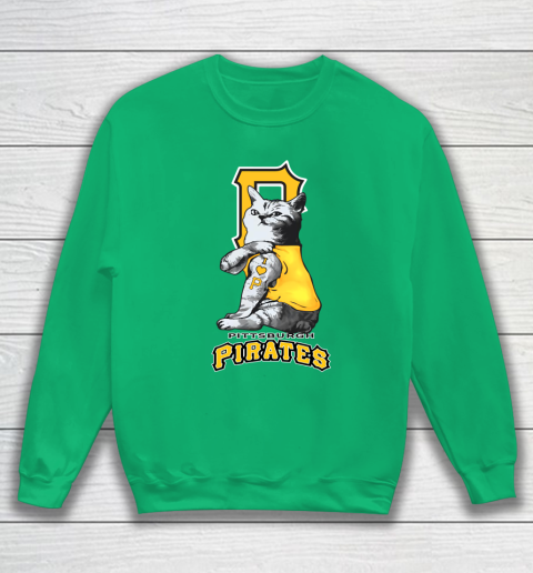 MLB Baseball My Cat Loves Pittsburgh Pirates Sweatshirt 5