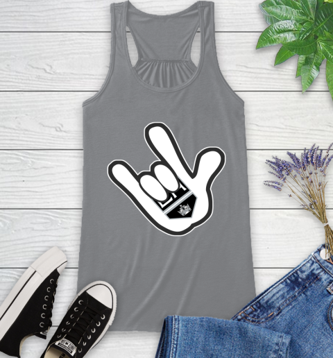 Los Angeles Kings NHL Hockey Mickey Rock Hand Disney Racerback Tank 5