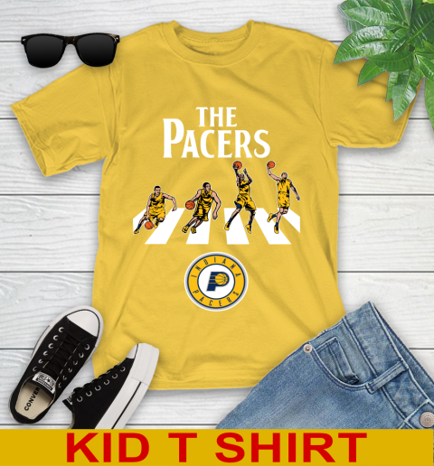 NBA Basketball Indiana Pacers The Beatles Rock Band Shirt Youth T-Shirt 9