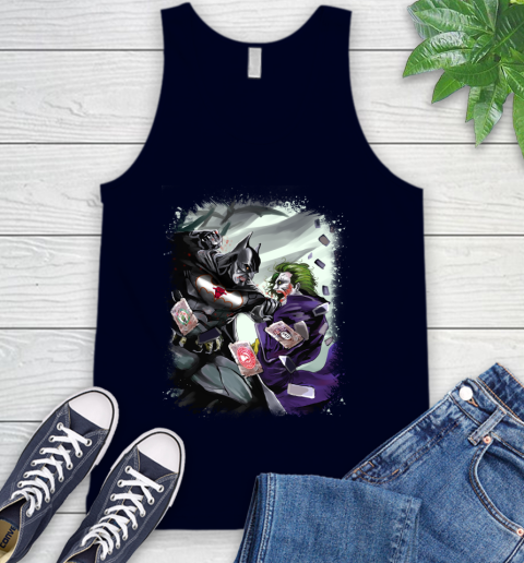 Chicago Bulls MLB Basketball Batman Fighting Joker DC Comics Tank Top 3