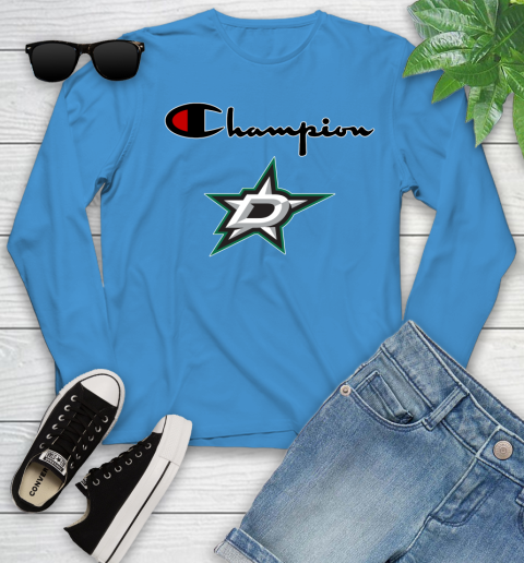 NHL Hockey Dallas Stars Champion Shirt Youth Long Sleeve 5