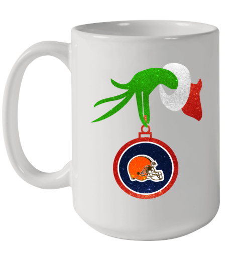 Cleveland Browns Grinch Merry Christmas NFL Football Ceramic Mug 15oz