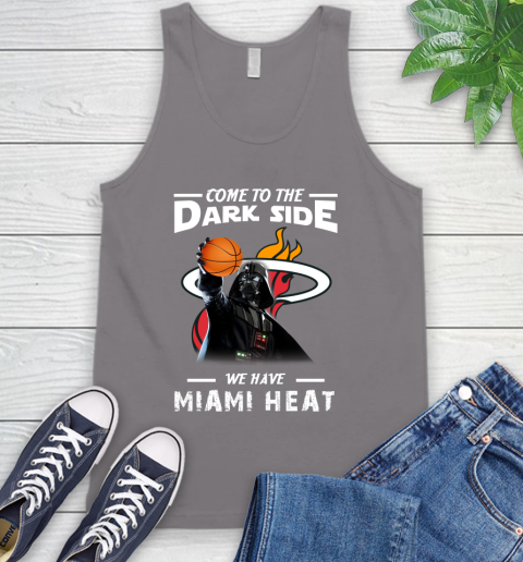 NBA Come To The Dark Side We Have Miami Heat Star Wars Darth Vader Basketball Tank Top 6