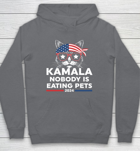 Harris Walz 2024  Nobody Is Eating Pets Hoodie 3