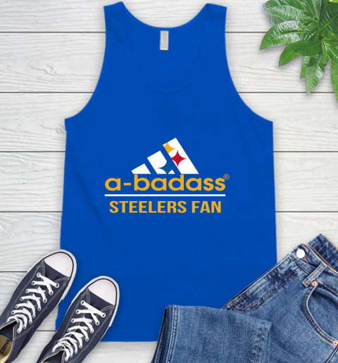 Pittsburgh Steelers NFL Football A Badass Adidas Adoring Fan Sports Tank Top 4