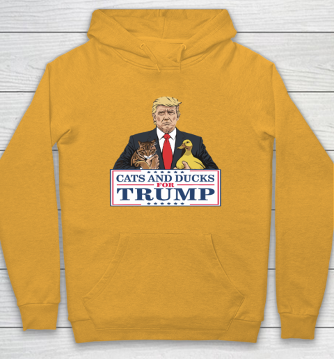 Cats And Ducks For Trump 2024 Kittens And Ducks For Trump Hoodie 2