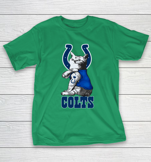NFL Football My Cat Loves Indianapolis Colts T-Shirt 5