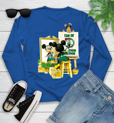 NBA Basketball Boston Celtics Mickey Drawing Shirt 121
