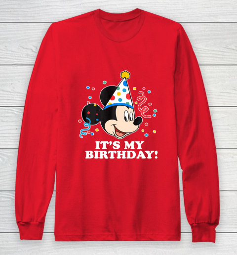 Disney Mickey Mouse Its My Birthday Long Sleeve T-Shirt 7