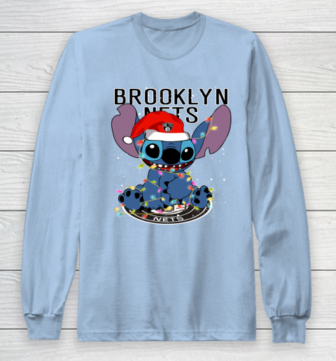 Brooklyn Nets NBA noel stitch Basketball Christmas Long Sleeve T-Shirt 5