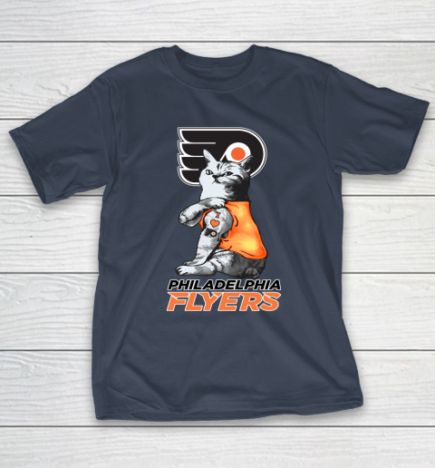 NHL My Cat Loves Philadelphia Flyers Hockey T-Shirt 3