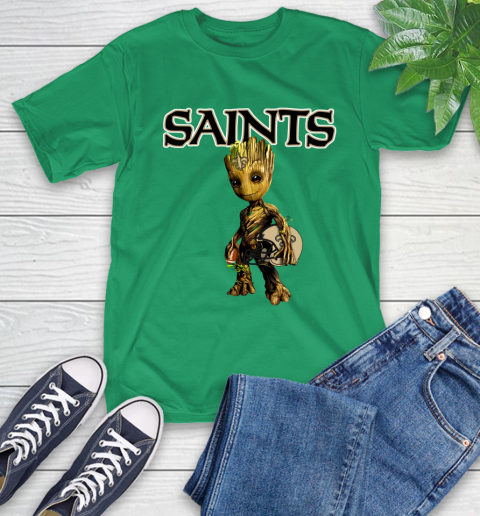 New Orleans Saints NFL Football Groot Marvel Guardians Of The Galaxy T-Shirt 7