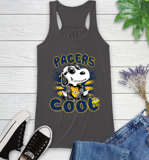 NBA Basketball Indiana Pacers Cool Snoopy Shirt Racerback Tank 9