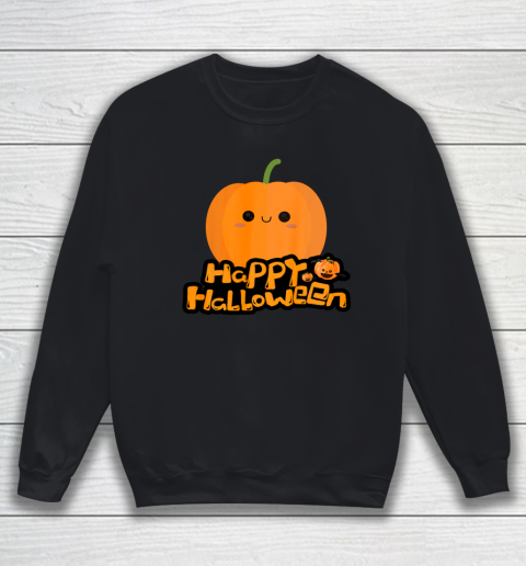 Cute Little Cartoon Pumpkin Happy Halloween boys and girls Sweatshirt