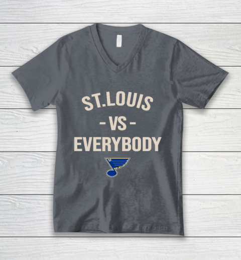 St.Louis Blues Vs Everybody V-Neck T-Shirt 4