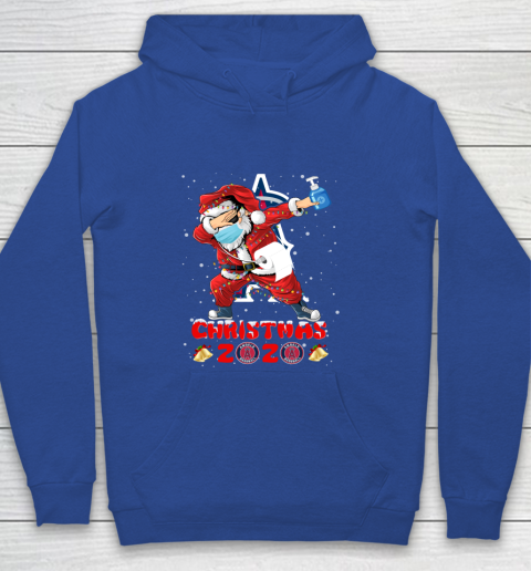 Los Angeles Angels Funny Santa Claus Dabbing Christmas 2020 MLB Youth Hoodie 6