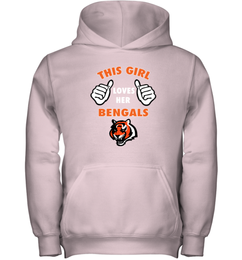 swos this girl loves her cincinnati bengals nfl youth hoodie 43 front light pink