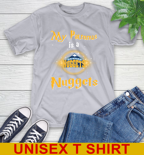 NBA Basketball Harry Potter My Patronus Is A Denver Nuggets T-Shirt 5