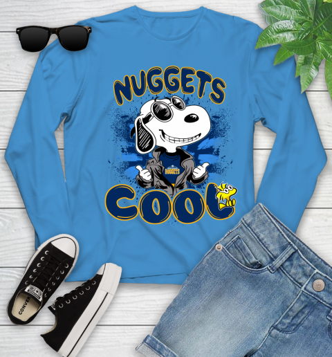 NBA Basketball Denver Nuggets Cool Snoopy Shirt Youth Long Sleeve 7