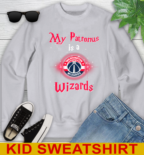 NBA Basketball Harry Potter My Patronus Is A Washington Wizards Youth Sweatshirt 3