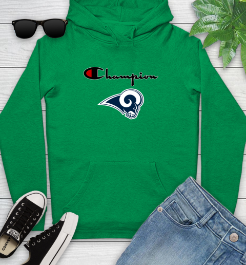 NFL Football Los Angeles Rams Champion Shirt Youth Hoodie 5