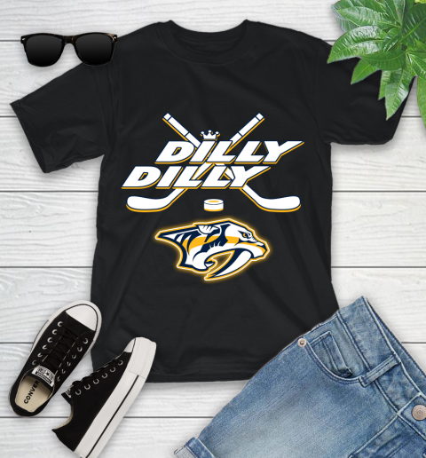 NHL Nashville Predators Dilly Dilly Hockey Sports Youth T-Shirt 2
