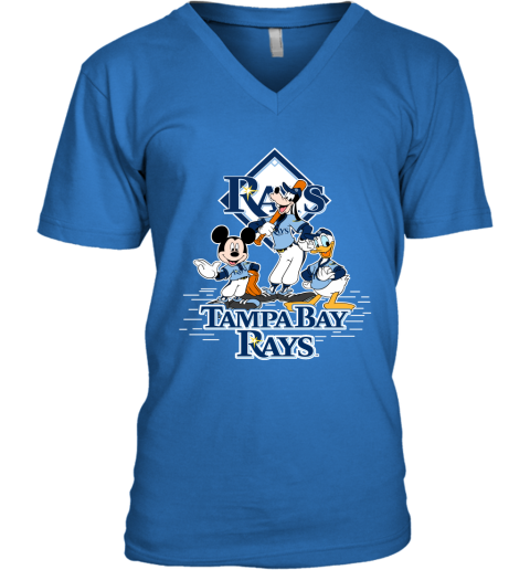 Tampa Bay Rays Mickey Donald And Goofy Baseball Youth T-Shirt 