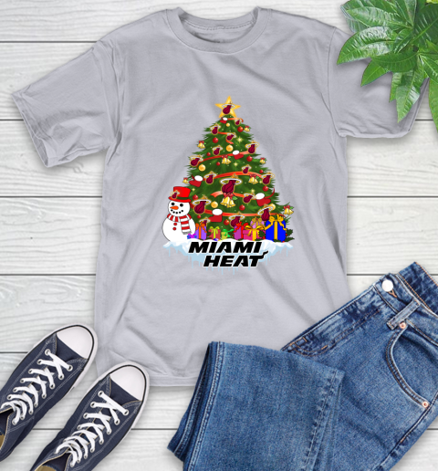Miami Heat Merry Christmas NBA Basketball Sports T-Shirt - Image 7