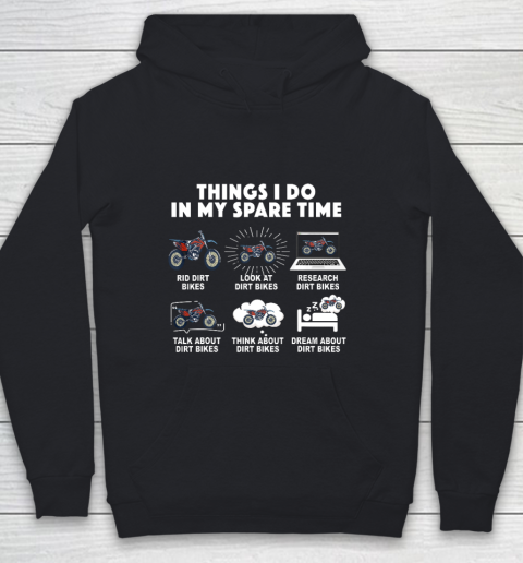 6 Things I Do In My Spare Time Motocross Youth Hoodie