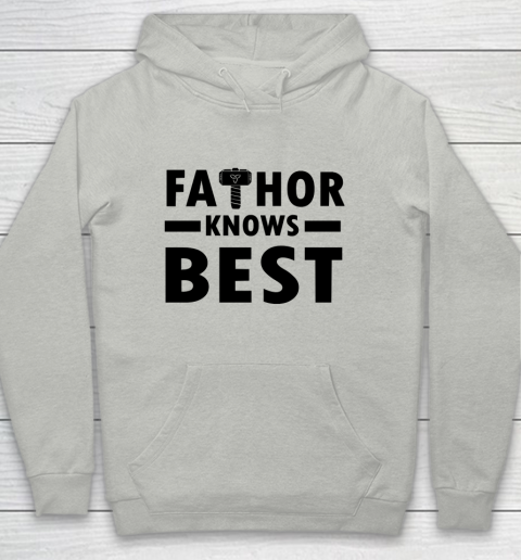 Father's Day Funny Gift Ideas Apparel  Fathor Knows Best Youth Hoodie