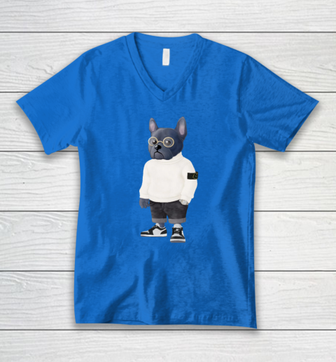 French Bulldog V-Neck T-Shirt 4
