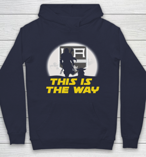 Los Angeles Kings NHL Ice Hockey Star Wars Yoda And Mandalorian This Is The Way Hoodie 2