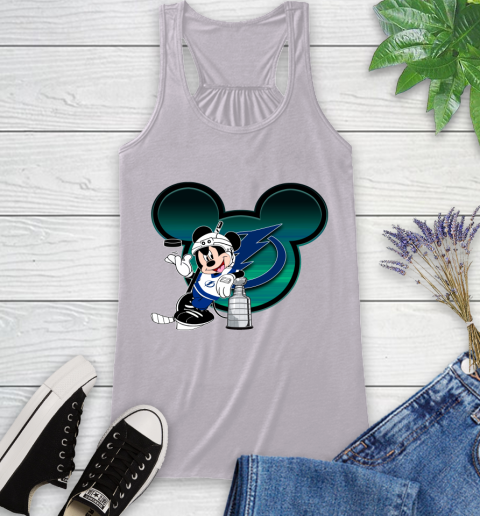 NHL Tampa Bay Lightning Stanley Cup Mickey Mouse Disney Hockey T Shirt Racerback Tank 5