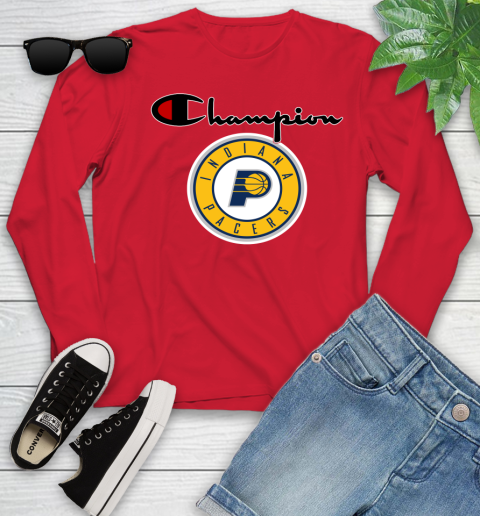NBA Basketball Indiana Pacers Champion Shirt Youth Long Sleeve 9