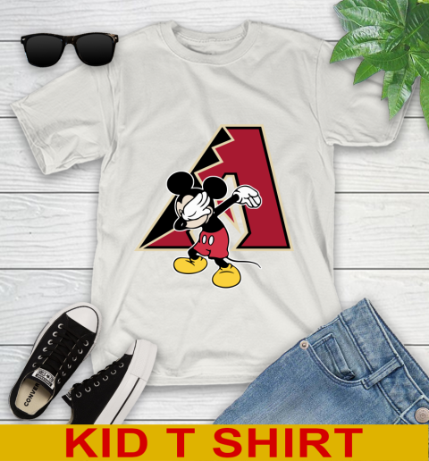 Arizona Diamondbacks MLB Baseball Dabbing Mickey Disney Sports Youth T-Shirt 13 Arizona Diamondbacks MLB Baseball Dabbing Mickey Disney Sports Youth T-Shirt - Image 13