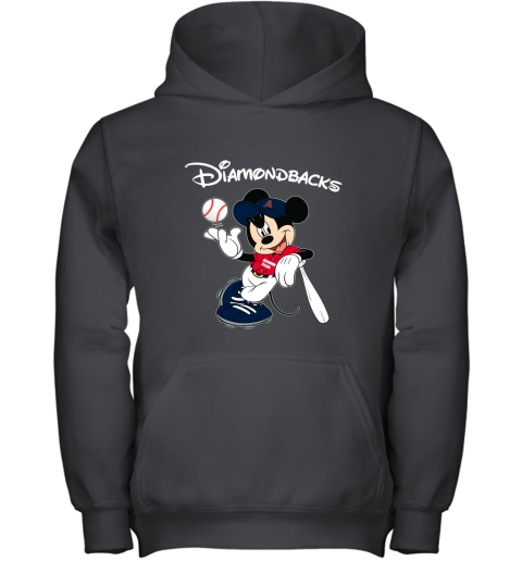 Baseball Mickey Team Arizona Diamondbacks Youth Hoodie