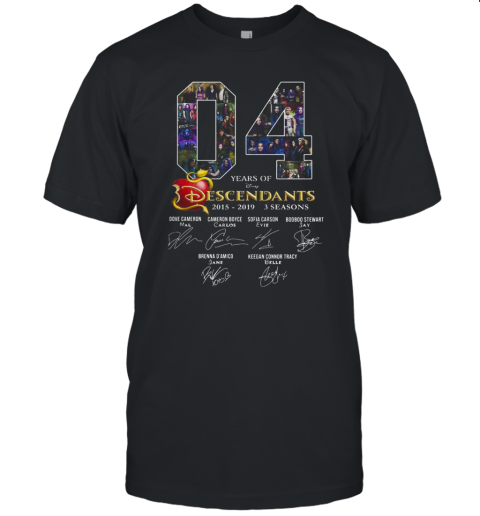 04 years of Descendants 2015 2019 3 seasons signature shirt Unisex Jersey Tee