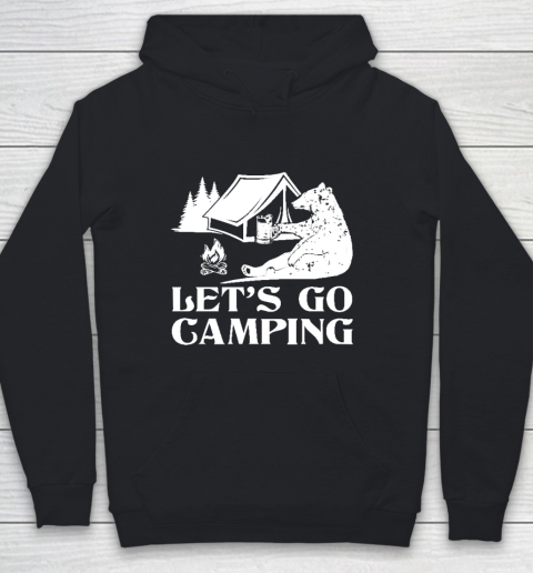 Let's go Camping Bear Youth Hoodie