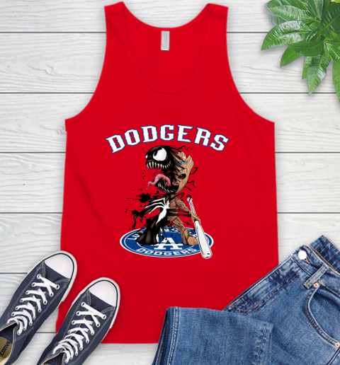 MLB Los Angeles Dodgers Baseball Venom Groot Guardians Of The Galaxy Tank Top 6