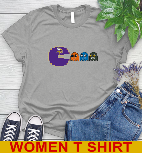 Minnesota Vikings NFL Football Pac Man Champion Women's T-Shirt 11