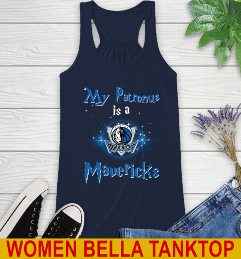 NBA Basketball Harry Potter My Patronus Is A Dallas Mavericks Racerback Tank 10 NBA Basketball Harry Potter My Patronus Is A Dallas Mavericks Racerback Tank - Image 10