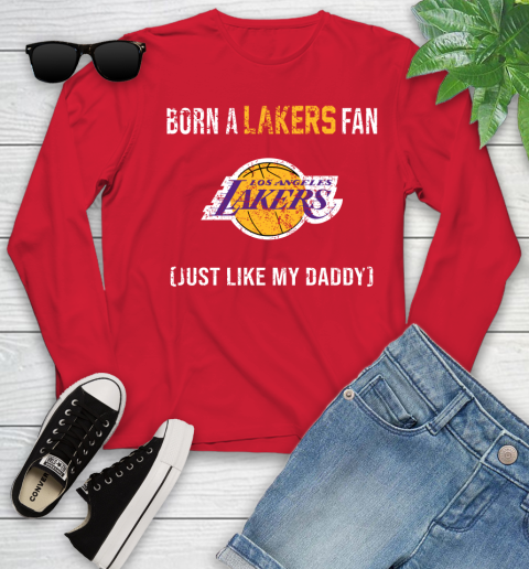 NBA Los Angeles Lakers Loyal Fan Just Like My Daddy Basketball Shirt Youth Long Sleeve 11 NBA Los Angeles Lakers Loyal Fan Just Like My Daddy Basketball Shirt Youth Long Sleeve - Image 11