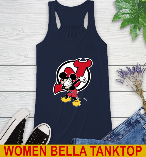 New Jersey Devils NHL Hockey Dabbing Mickey Disney Sports Racerback Tank 12 New Jersey Devils NHL Hockey Dabbing Mickey Disney Sports Racerback Tank - Image 12