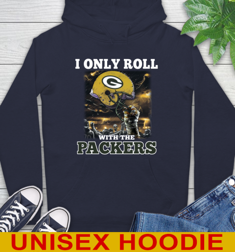 Green Bay Packers NFL Football I Only Roll With My Team Sports Hoodie 3