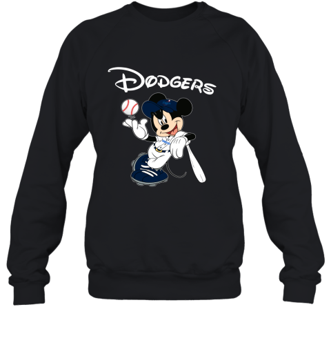 Baseball Mickey Team Los Angeles Dodgers Sweatshirt