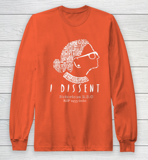 Notorious RBG 1833  2020 R.I.P Ruth Bader Ginsburg I Dissent Long Sleeve T-Shirt 3