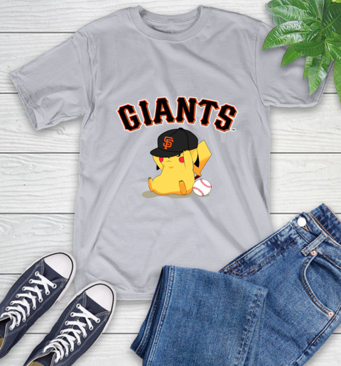MLB Pikachu Baseball Sports San Francisco Giants T-Shirt 6