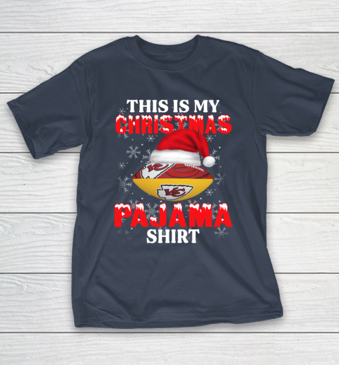 Kansas City Chiefs This Is My Christmas Pajama Shirt NFL T-Shirt 3